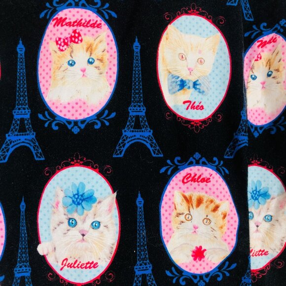 Modcloth Retrolicious Cats in Paris A Line Dress Sz Small Sleeveless - Picture 4 of 10
